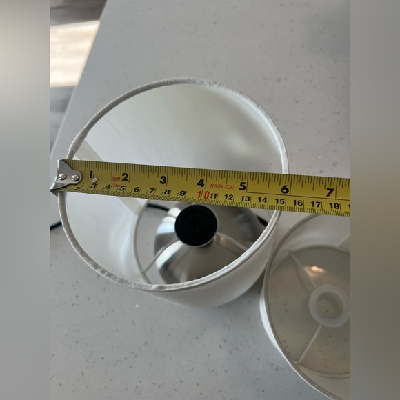 2 Brass Nickel Table Lamps - Picture 7 of 9